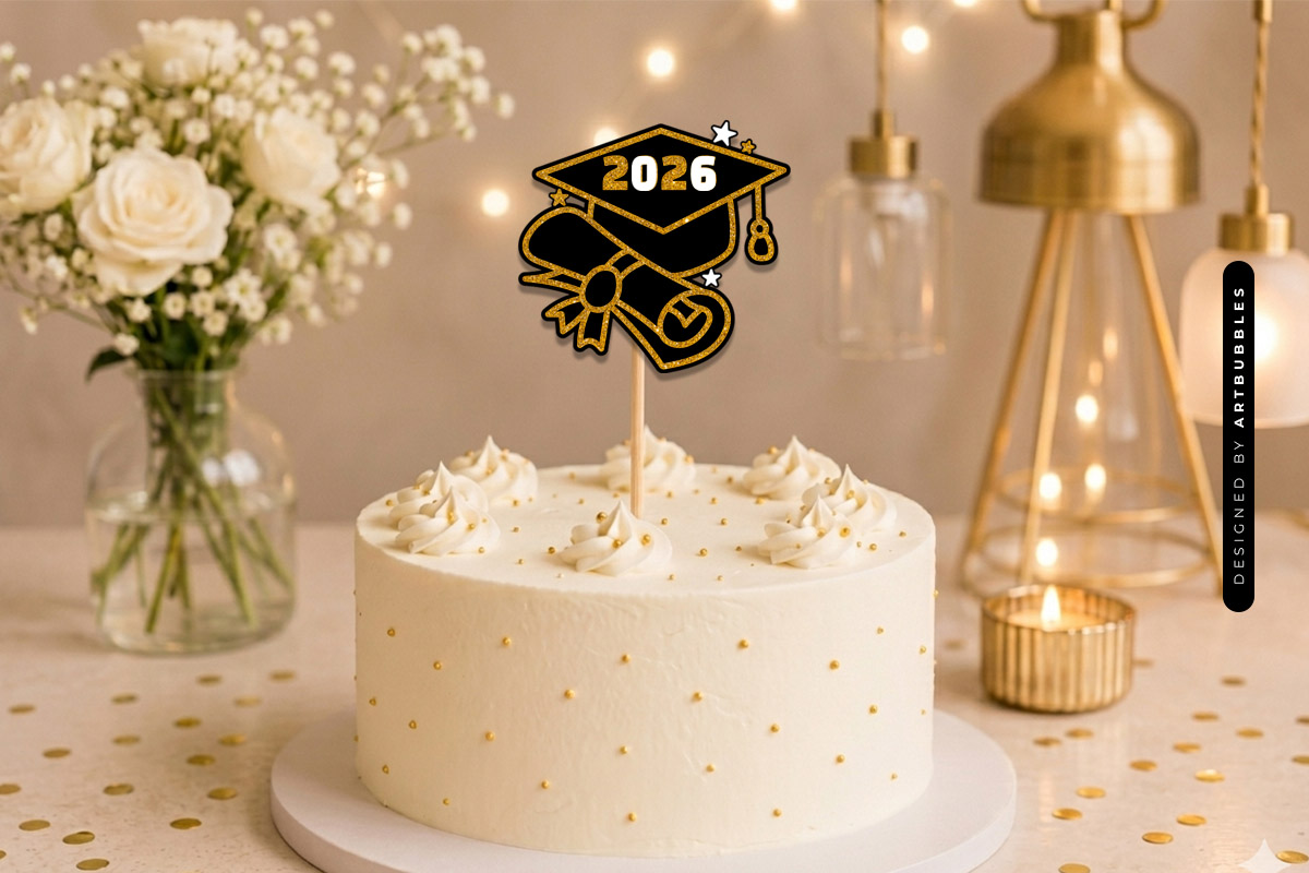 2026 Graduation Cap Grad Cake Topper SVG Image.jpg