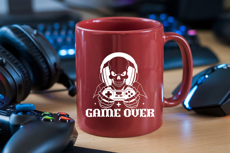 Game Over SVG for Cricut and Silhouette Mug Mockup Image.jpg