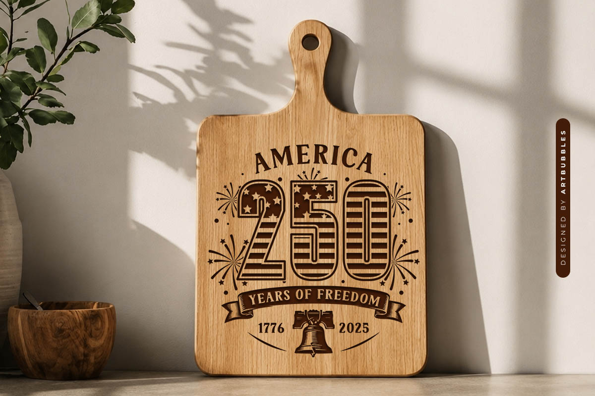 USA 250th Anniversary Cutting Board SVG Bundle Image 8.jpg
