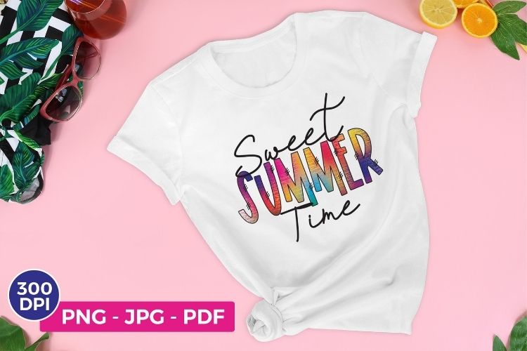 Sweet Summer Time PNG Sublimation Print