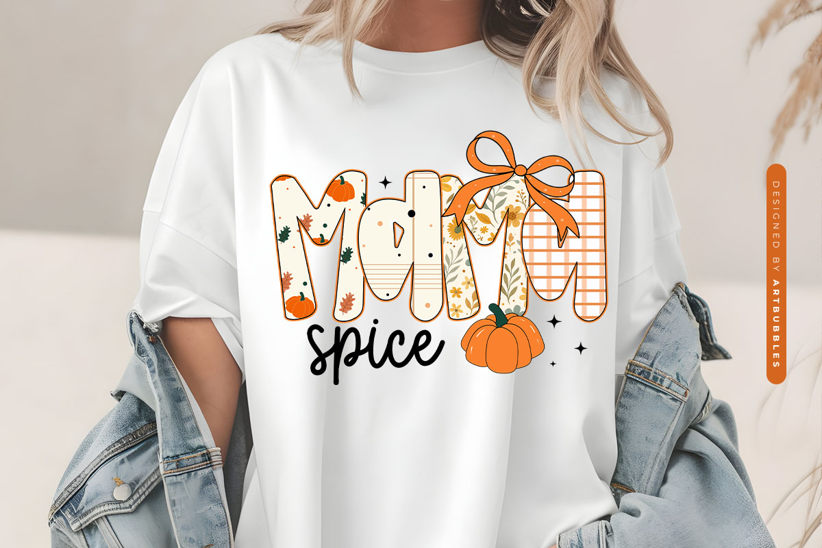 Mama Spice - Coquette Bow Fall Sublimation Tshirt Mockup Image.jpg