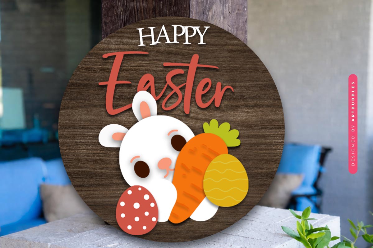 Easter Bunny Welcome Sign SVG Bundle Image 7.jpg