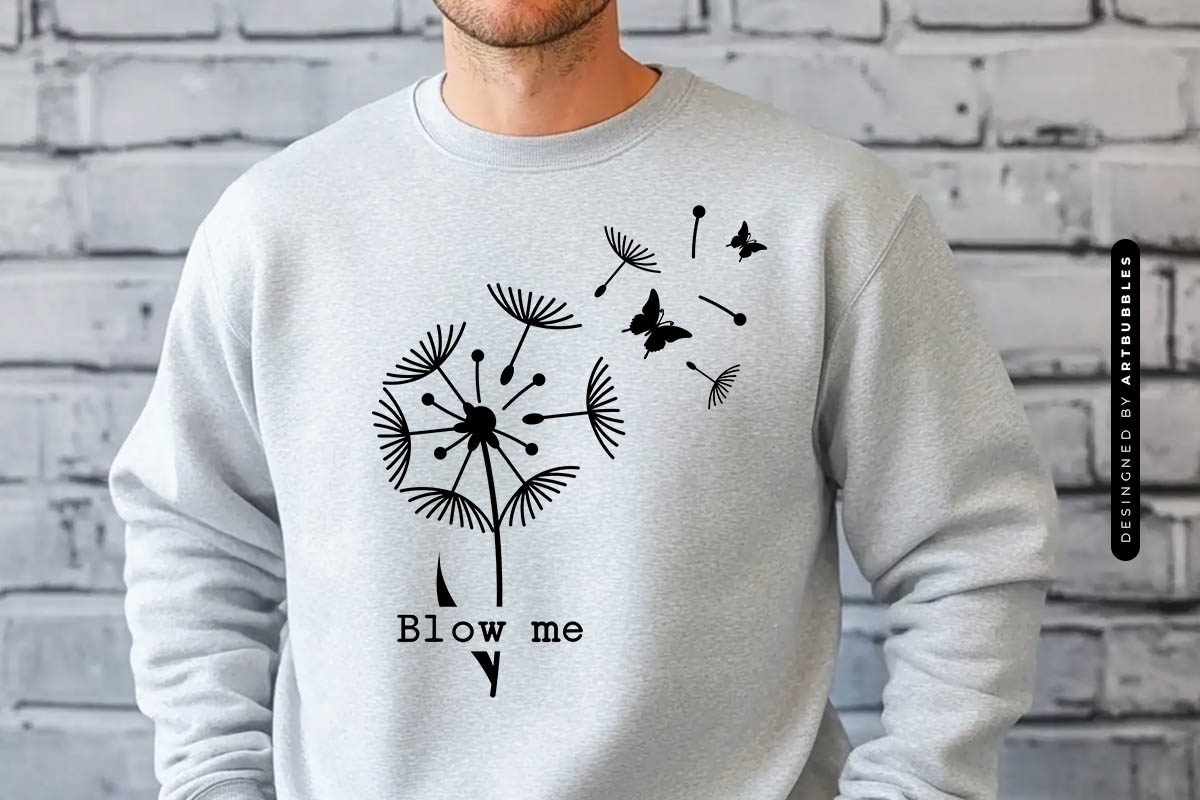 Blow Me - Dandelion SVG Cut File