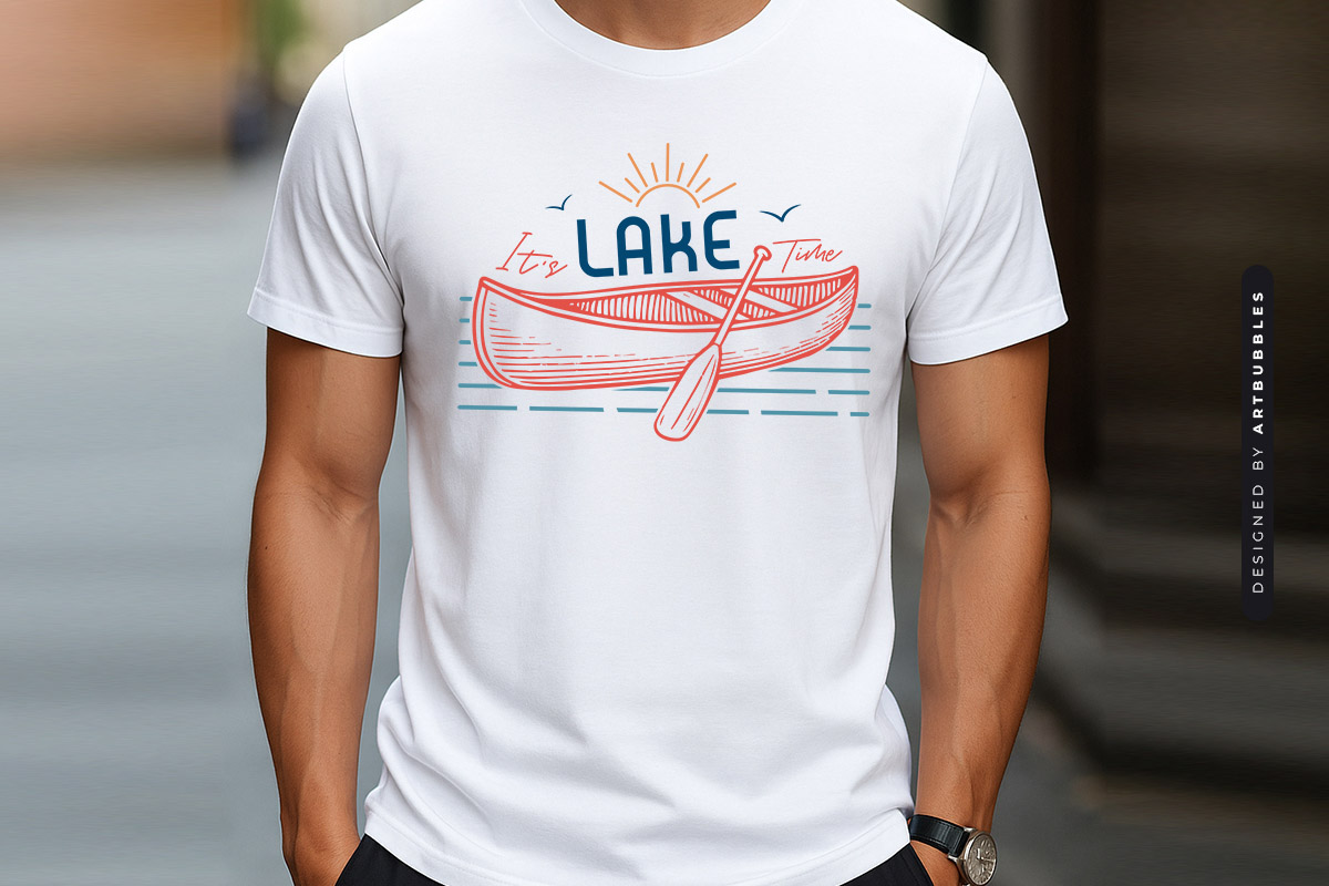 It's Lake Time SVG File T-shirt Mockup Image.jpg