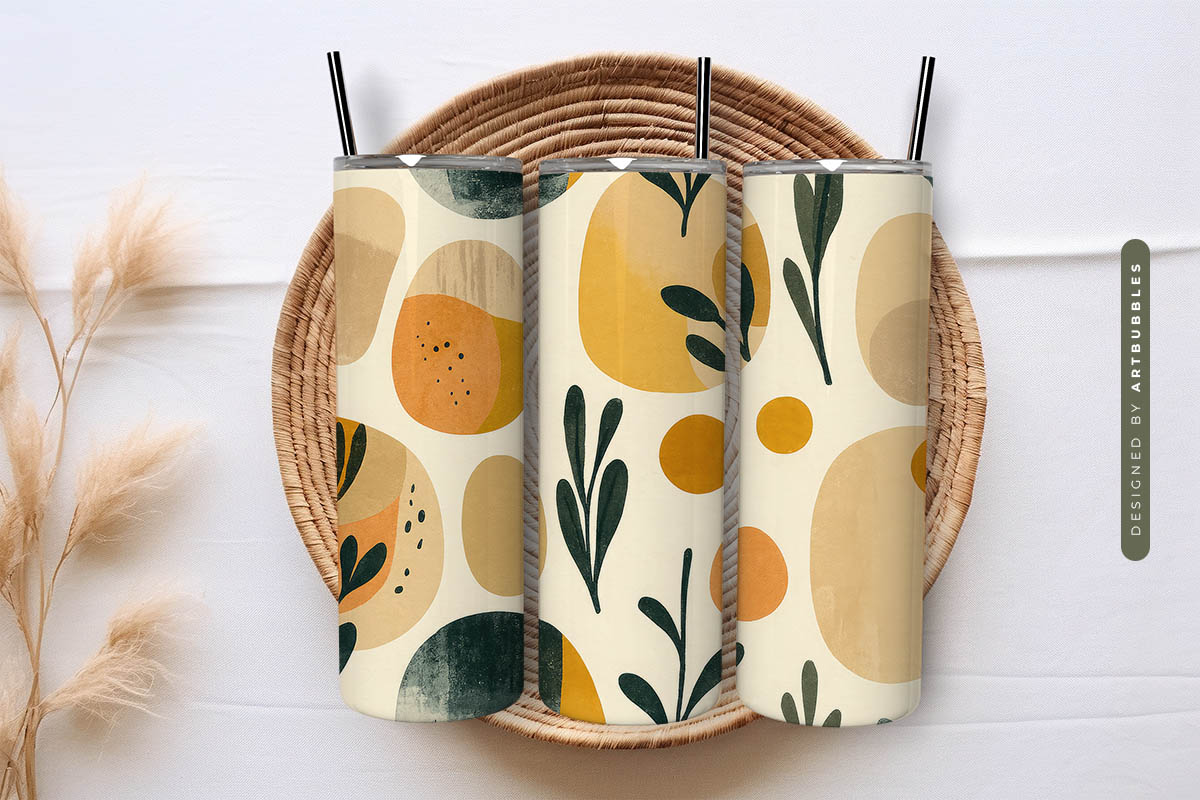 Boho 20oz Skinny Tumbler Sublimation Design