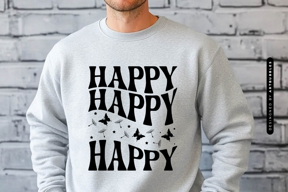 Happy - Dandelion Seed SVG File Sweatshirt Mockup image.jpg