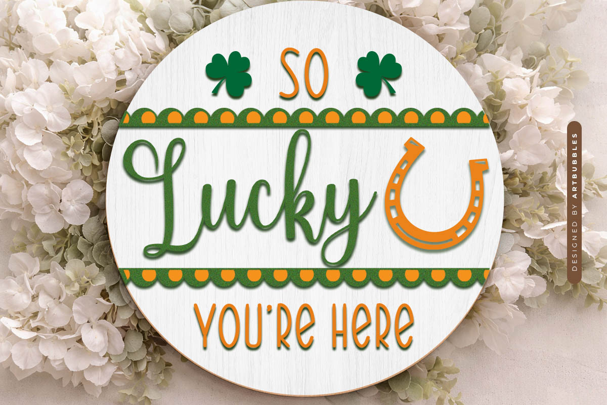 St Patrick's Day Round Door Hanger SVG Image 2.jpg