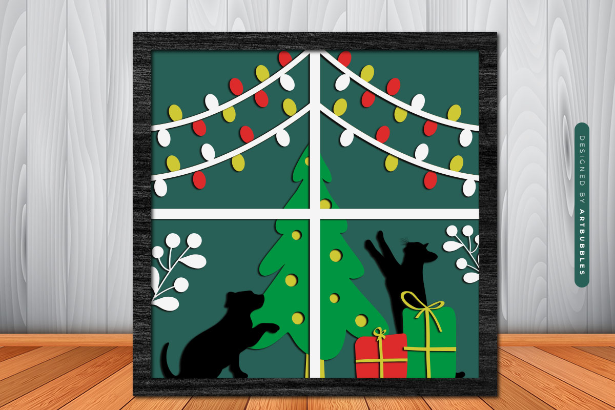3D Christmas Shadow Box SVG Bundle Image 6.jpg