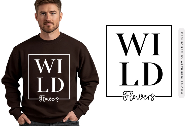 Creative Wildflowers Quote SVG Cut File