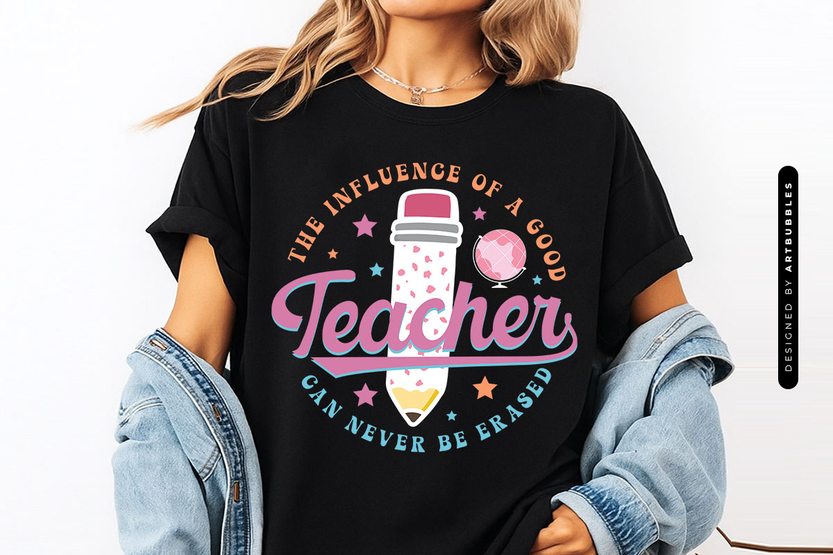 Retro Teacher PNG Sublimation Design
