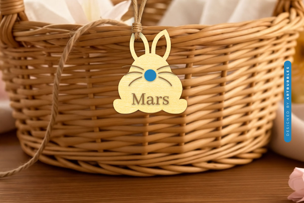 Easter Bunny Laser Cut Basket Tag SVG Image 2.jpg
