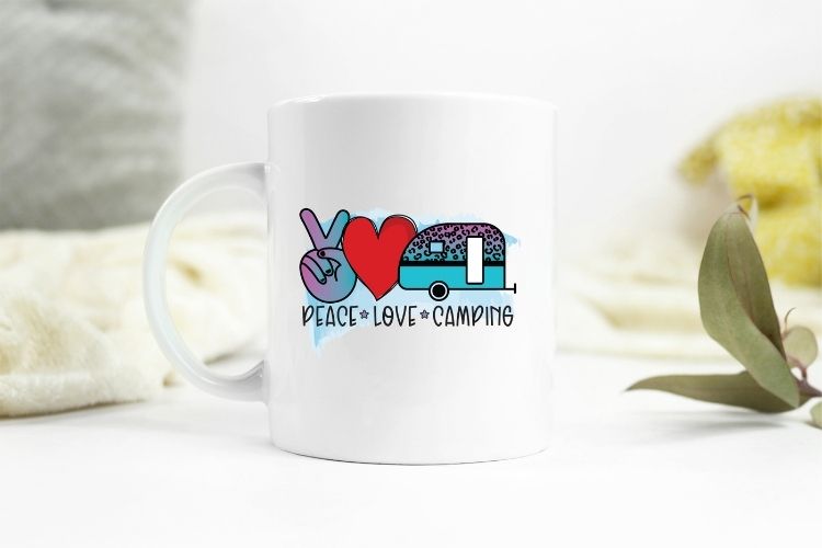 Peace Love Camping Sublimation Transfer Mug Mockup image.jpg