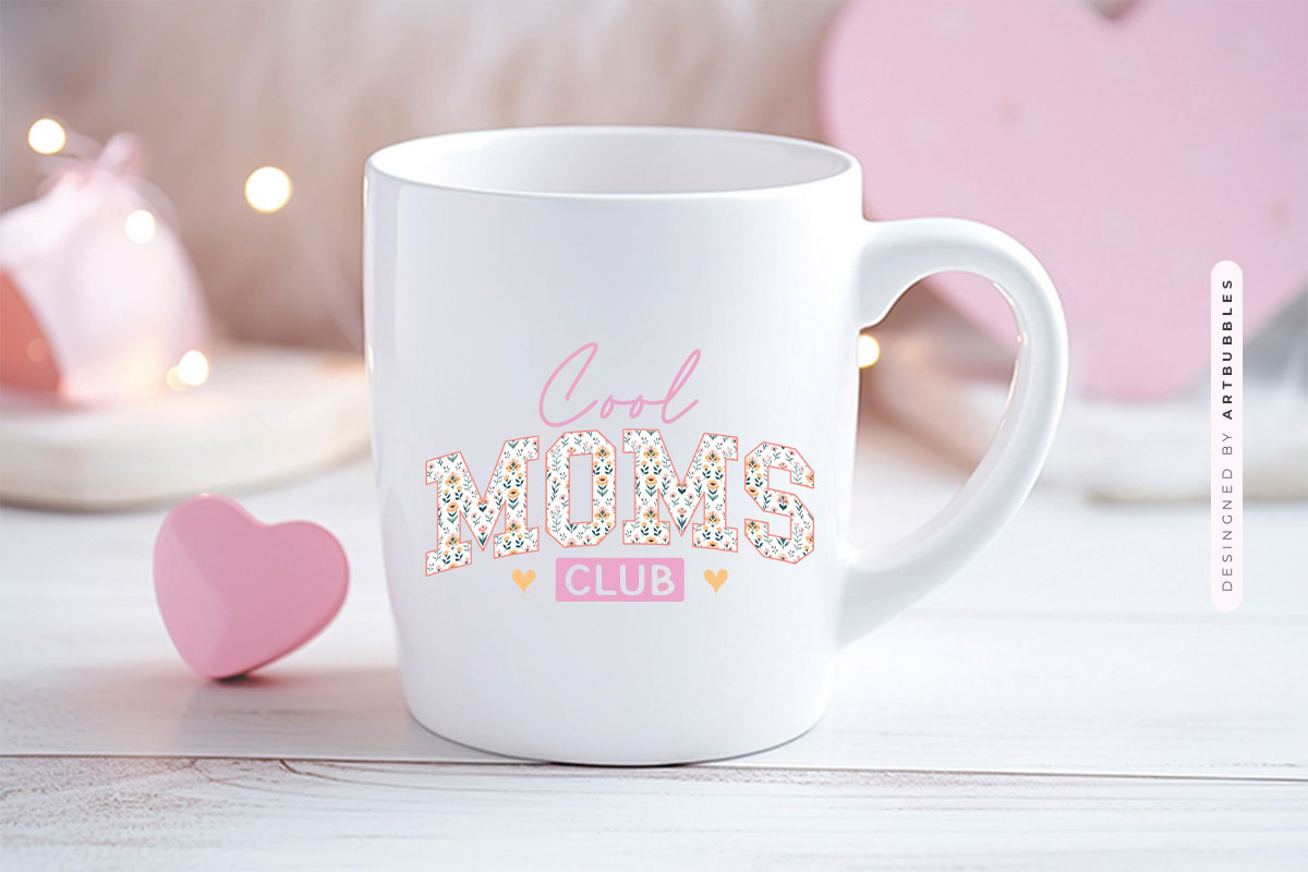Cool Moms Club - Mothers Day Sublimation PNG Mug Mockup Image.jpg