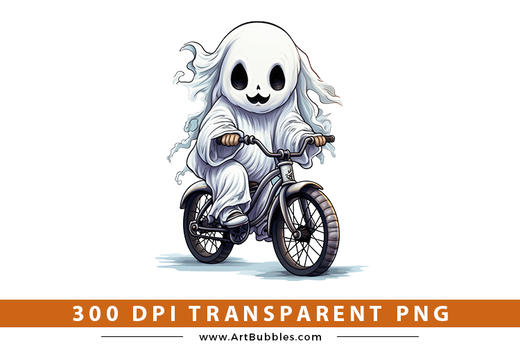 Cute Baby Spooky Ghost Sublimation Clipart