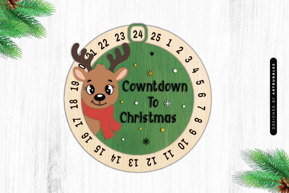Reindeer Countdown to Christmas SVG Image 2.jpg