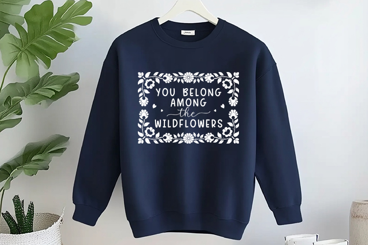 You Belong Among The Wildflowers SVG Design Tshirt Mockup Image.jpg