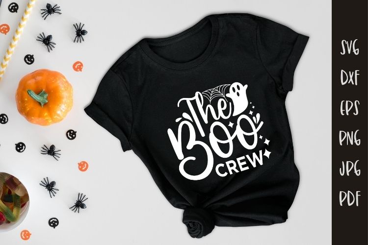 The Boo Crew - Halloween SVG Cut File T-shirt Mockup Image.jpg