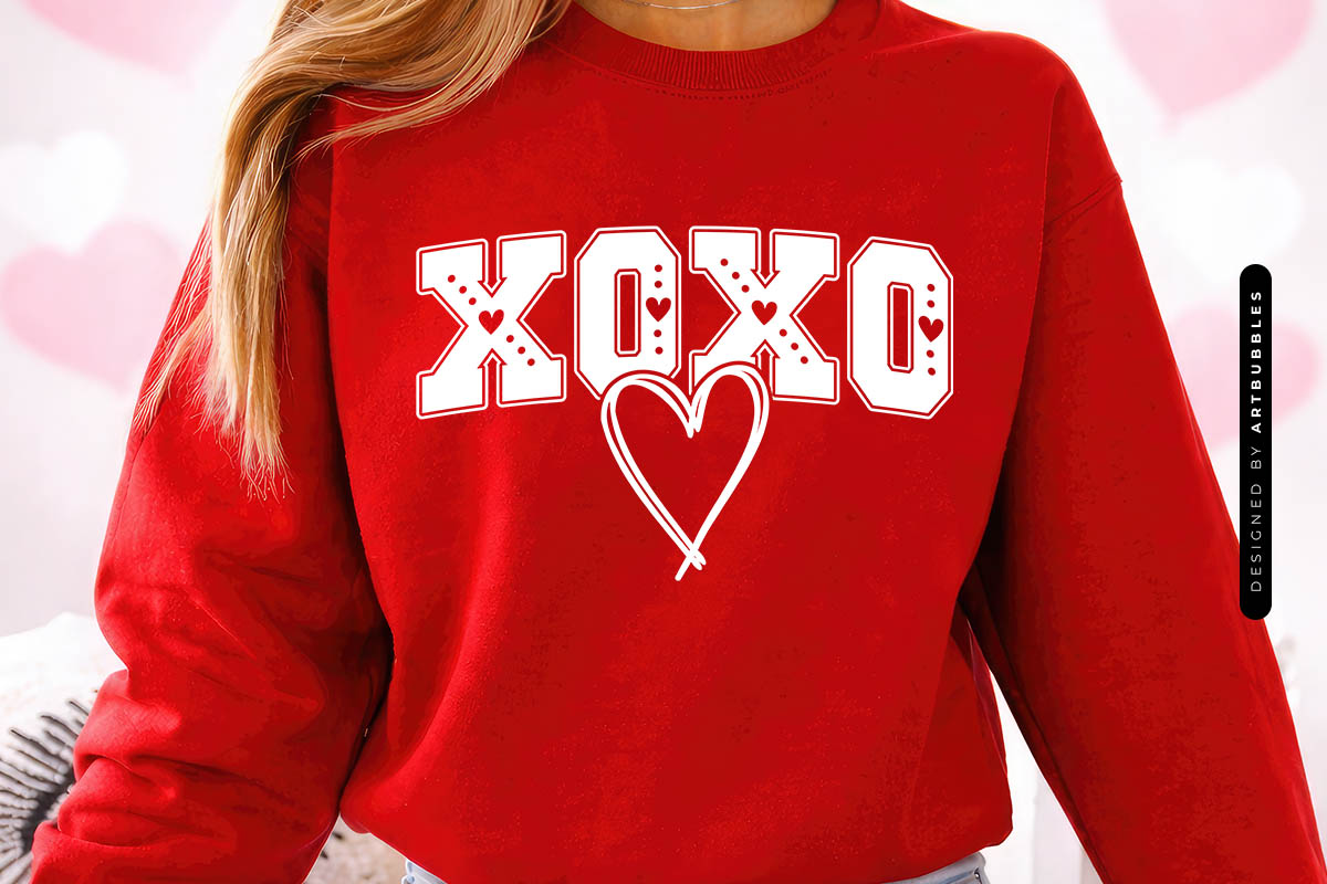 Xoxo Valentine's Day SVG Design