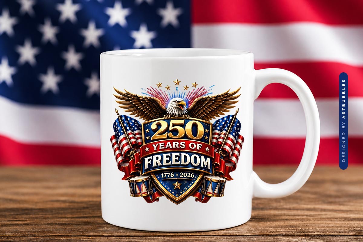 250 Years of Freedom Sublimation Transfer Mug Mockup image.jpg