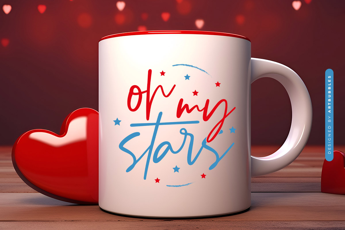 Oh My Stars - 4th of July SVG Cut File Mug Mockup Image.jpg