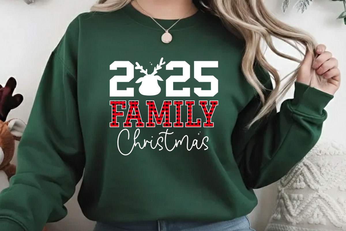 2025 Family Christmas SVG Cut File Sweatshirt Mockup image.jpg