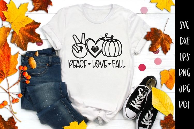 Peace Love Fall SVG Vector Image.jpg