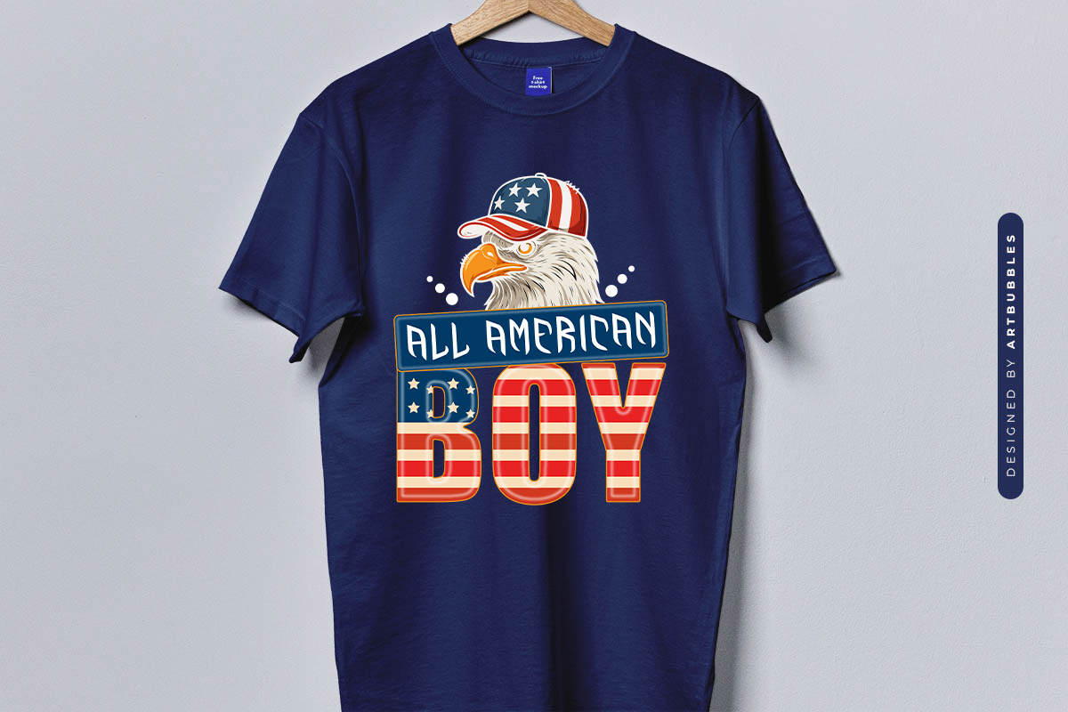 All American Boy - 4th of July Sublimation T-shirt Mockup Image.jpg