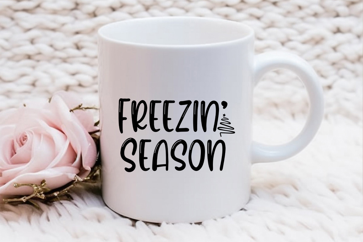 Freezin Season - Hand Lettered Winter SVG Mug Mockup image.jpg