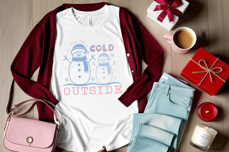 Baby It's Cold Outside - Winter SVG Graphic Tshirt Mockup Image.jpg