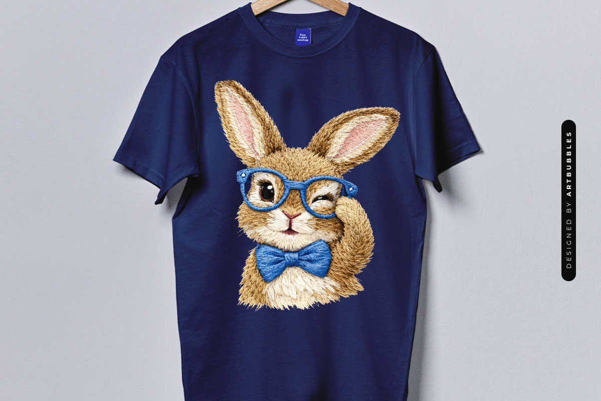 Faux Yarn Bunny Easter Sublimation Print Tshirt Mockup Image.jpg