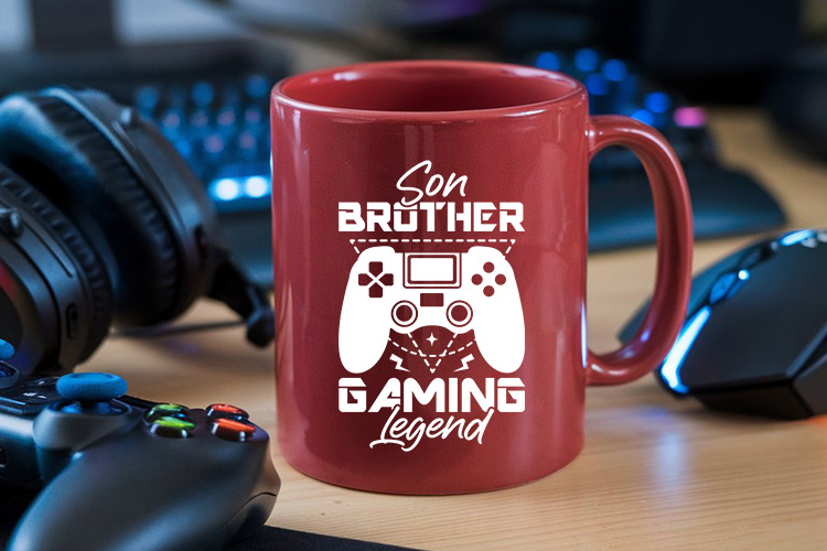 Son Brother Gaming Legend SVG Design Mug Mockup Image.jpg