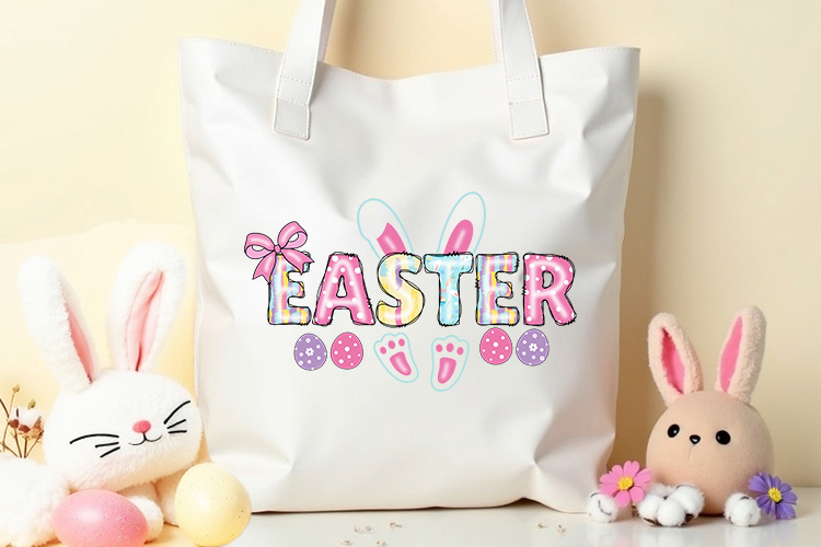 Coquette Easter Sublimation Transfer Tote Mockup Image.jpg