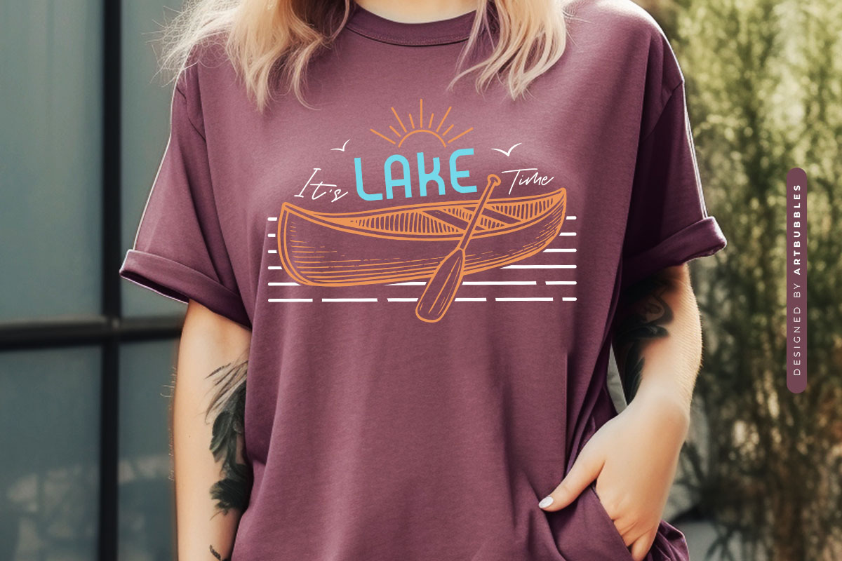 It's Lake Time SVG File Shirt Mockup Image.jpg