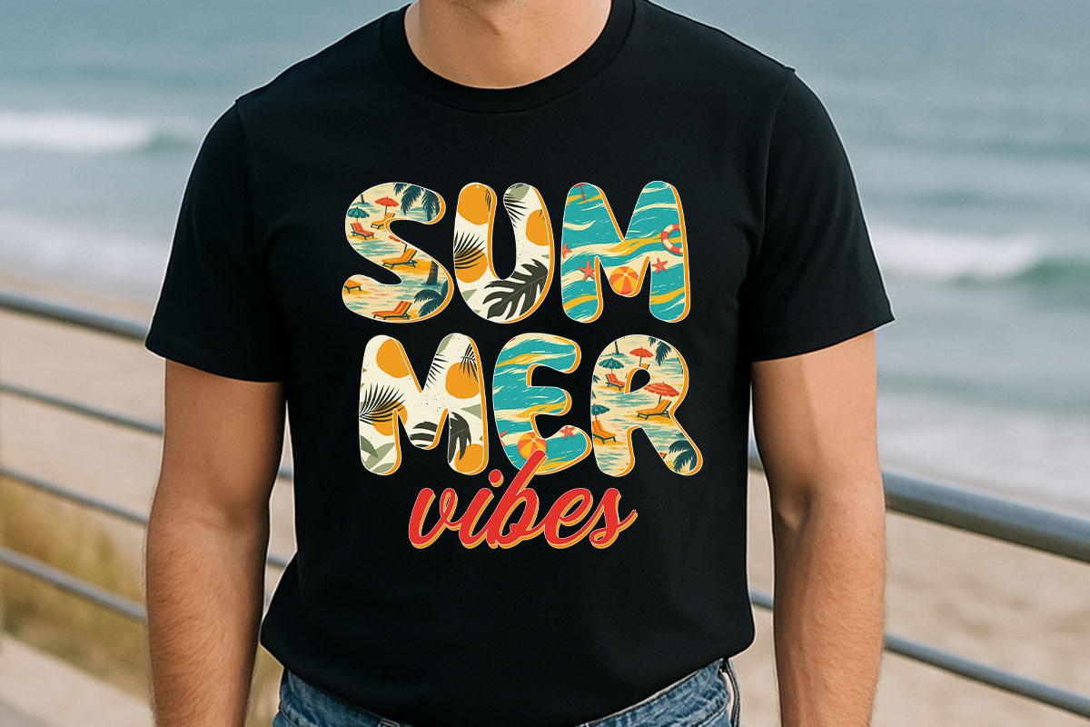 Summer Vibes Sublimation Design Tshirt Mockup Image.jpg