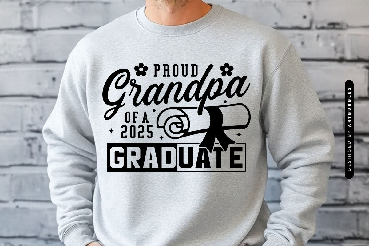 Proud Grandpa of a 2025 Graduate SVG File