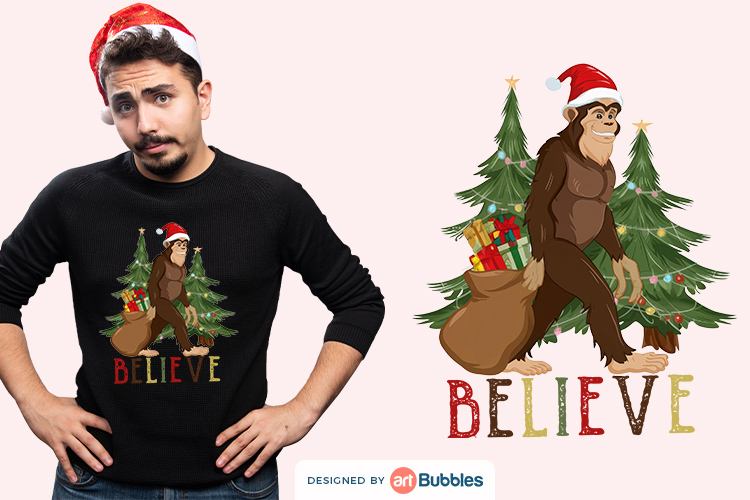 Bigfoot Christmas Sweater Sublimation, Believe PNG 3 Preview 01.jpg