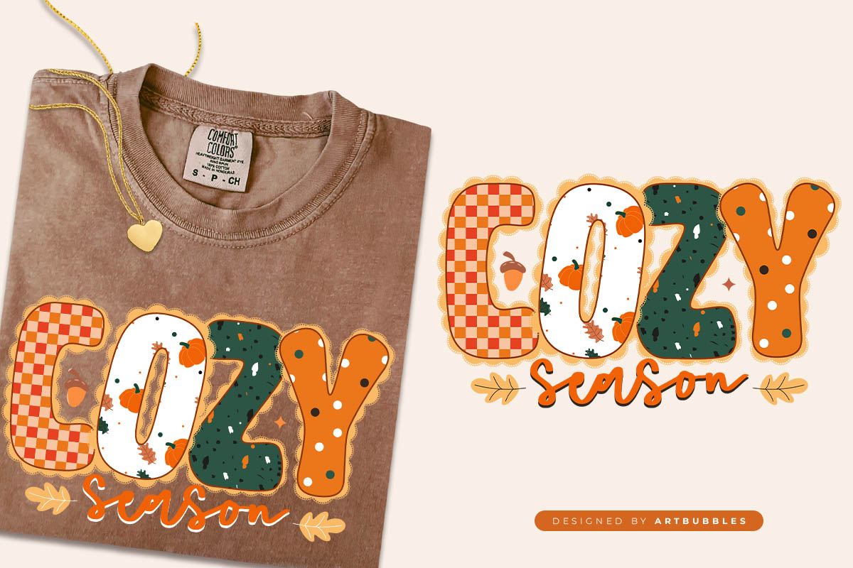 Cozy Season - Preppy Fall Sublimation Transfer