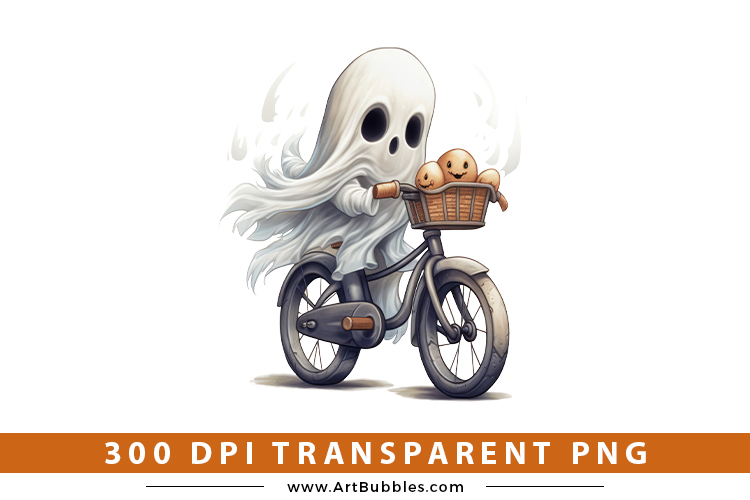 Cute Baby Spooky Ghost Sublimation Clipart
