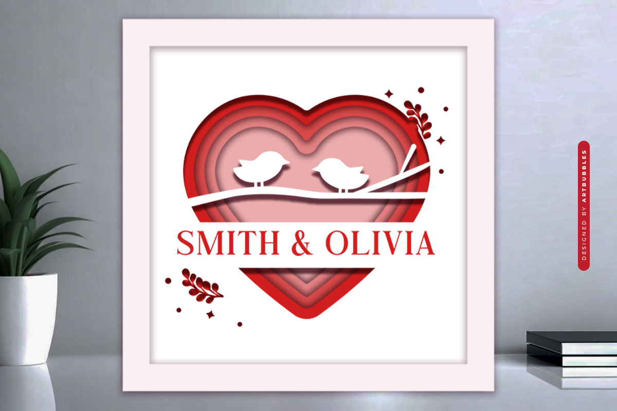 Love Bird Personalized Heart Shadow Box SVG Image 3.jpg