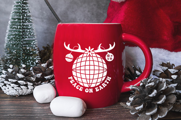 Peace On Earth - Free Christmas SVG Mug Mockup Image.jpg