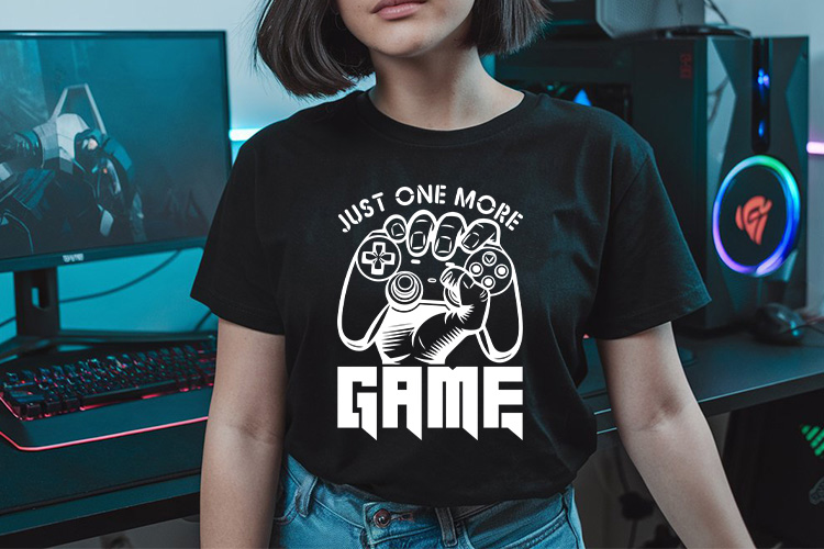 Just One More Game - Gaming Vector SVG Tshirt Mockup image.jpg