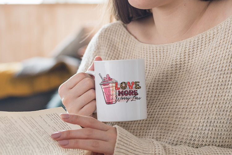 Love More Worry Less, Valentines Day Coffee Sublimation Preview 04.jpg