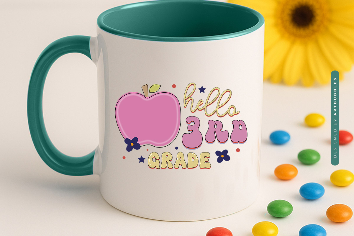 Hello 3rd Grade - Back to School Retro Sublimation Print Mug Mockup Image.jpg