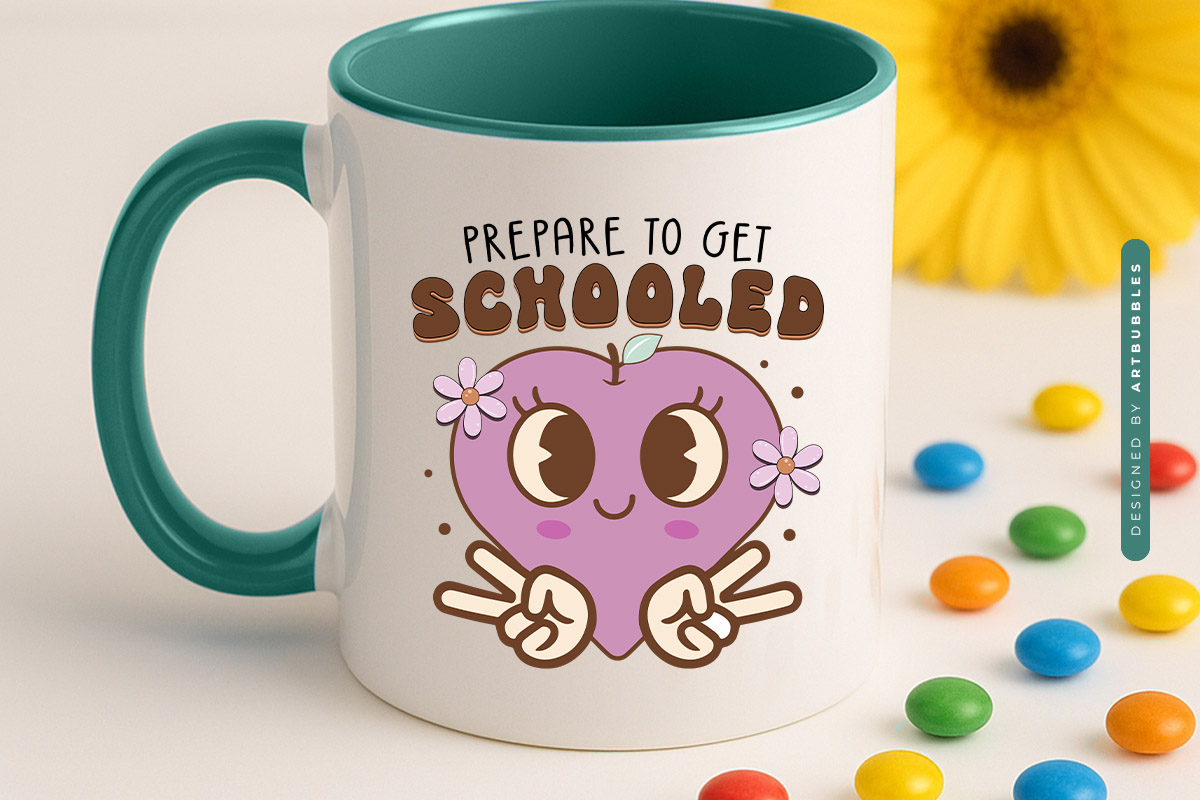 Prepare to Get Schooled - Back To School Retro Sublimation Mug Mockup Image.jpg