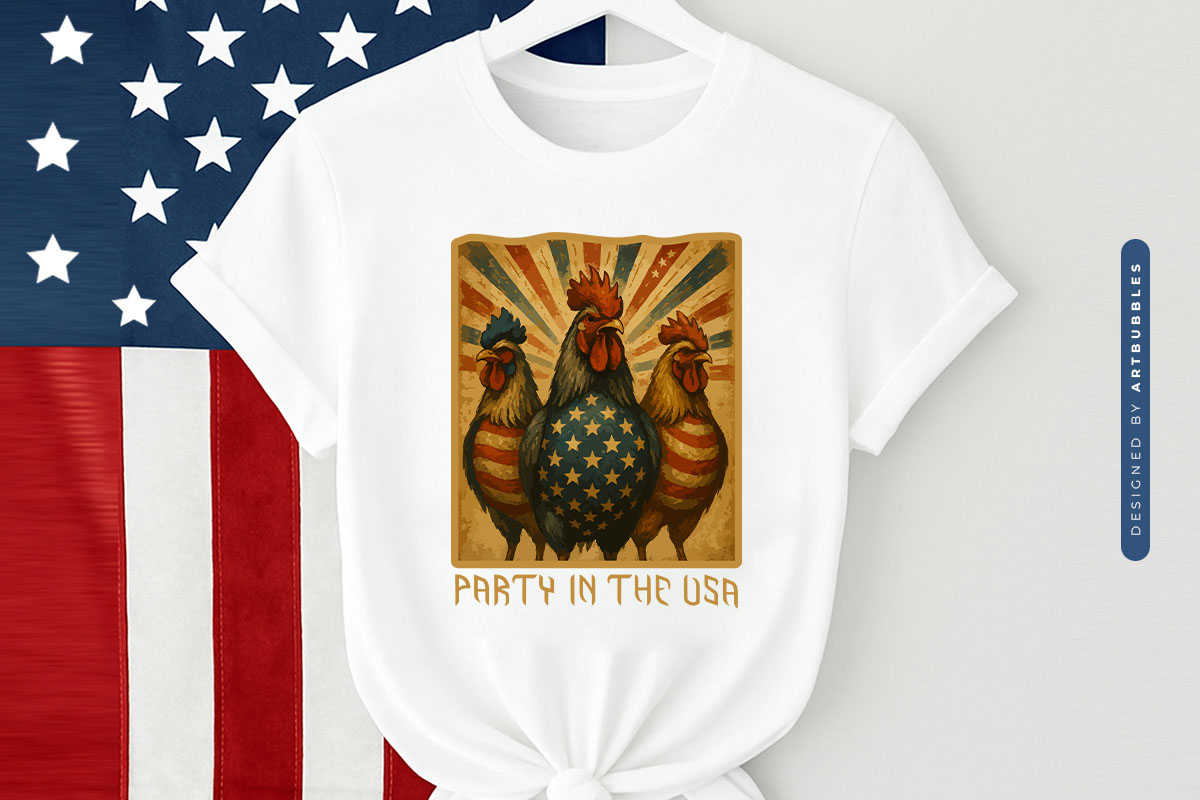 Party In The USA - 4th of July Shirt Sublimation Tshirt Mockup Image.jpg