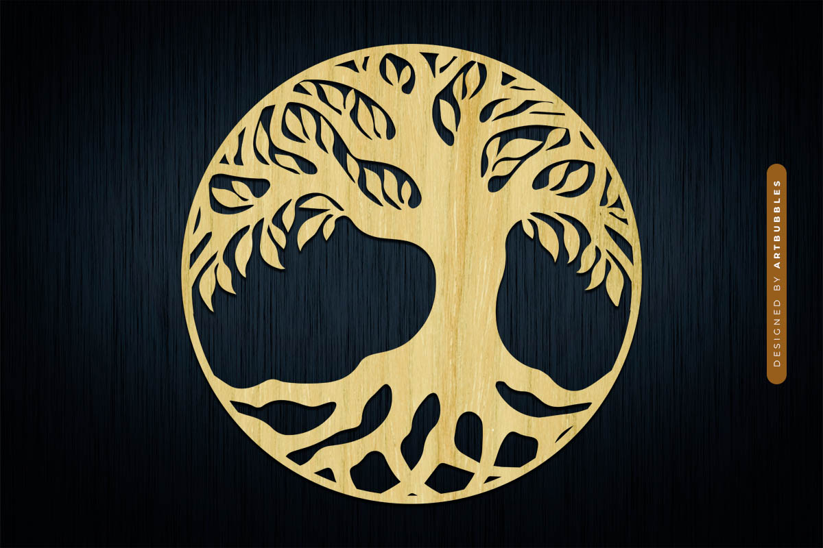 Laser Cut Family Tree of Life Cut File SVG Image 2.jpg