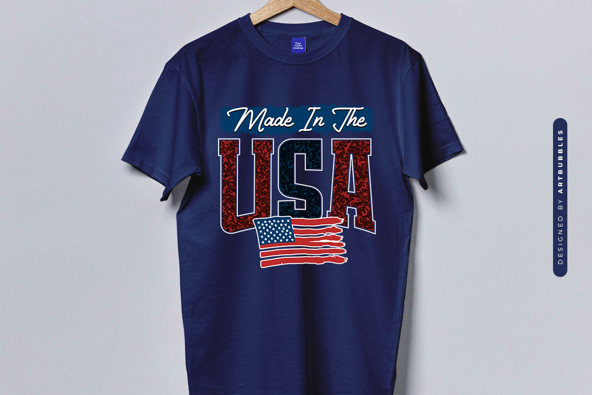 Made in the USA - Fourth of July Sublimation T-shirt Mockup Image.jpg