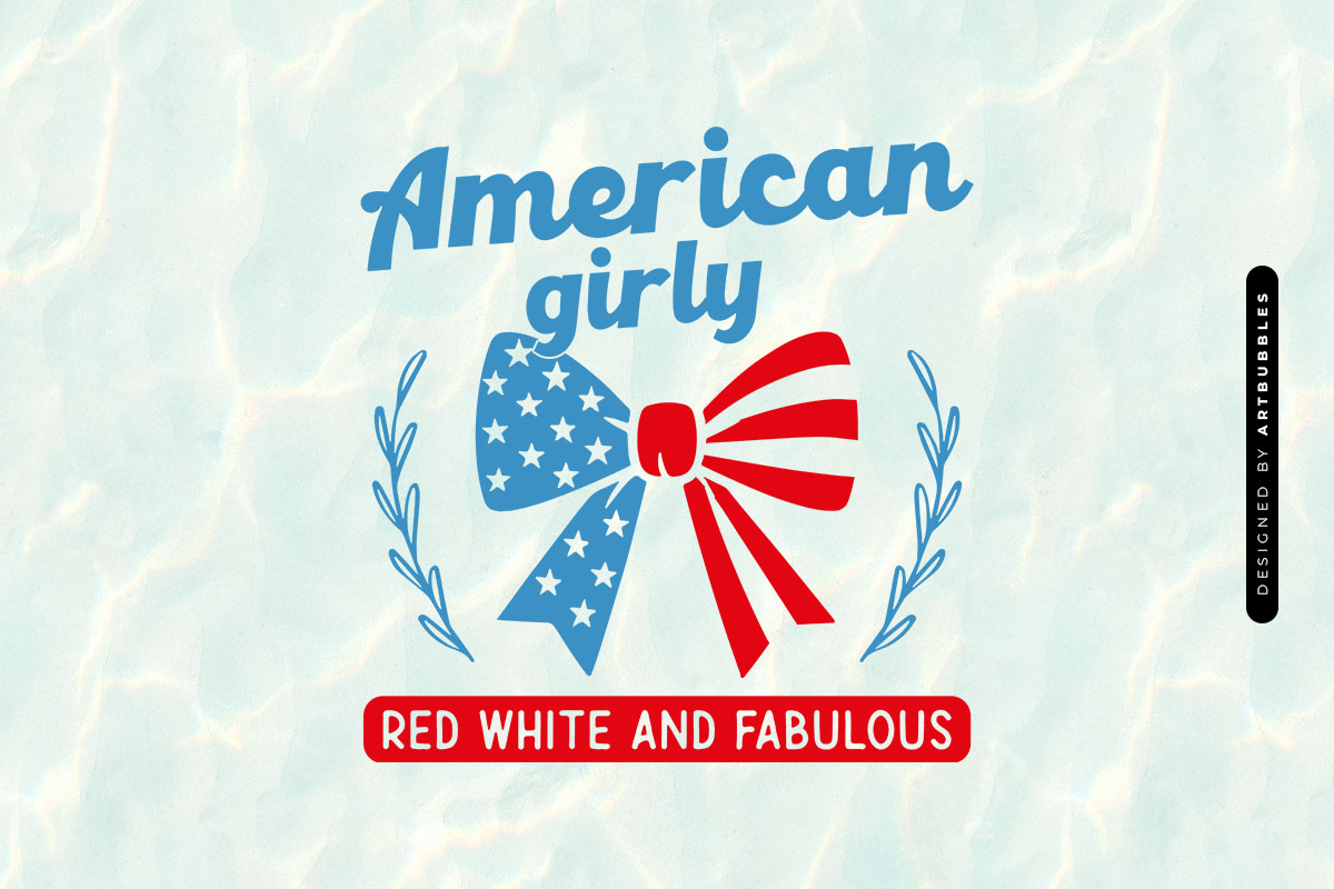 American Girly Red White and Fabulous - SVG 4th of July Image.jpg