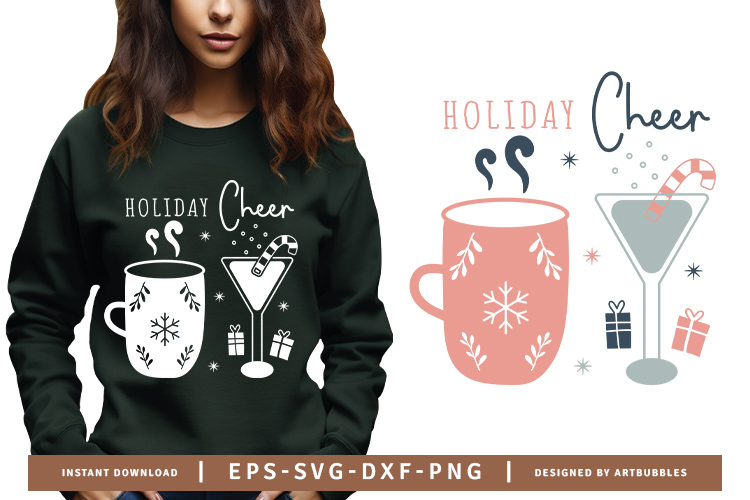 Holiday Cheer - Boho Christmas SVG Design Image.jpg