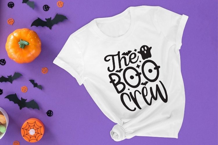The Boo Crew - Halloween SVG Vector T-shirt Mockup Image.jpg